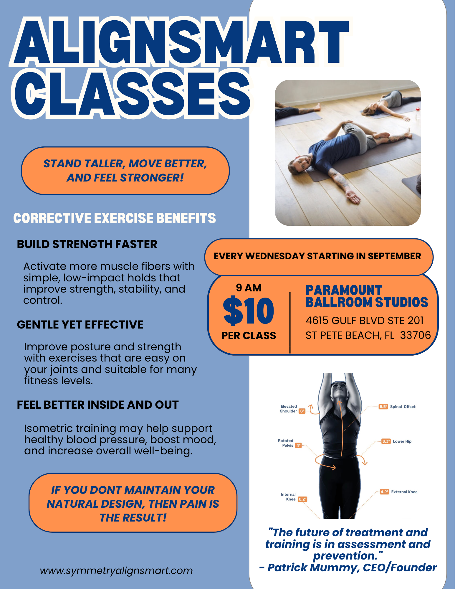 AlignSmart Classes — Every Wednesday at 9 AM