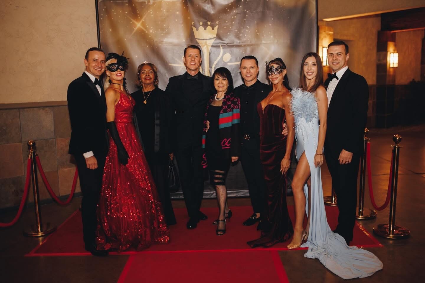 Masquerade gala on the red carpet